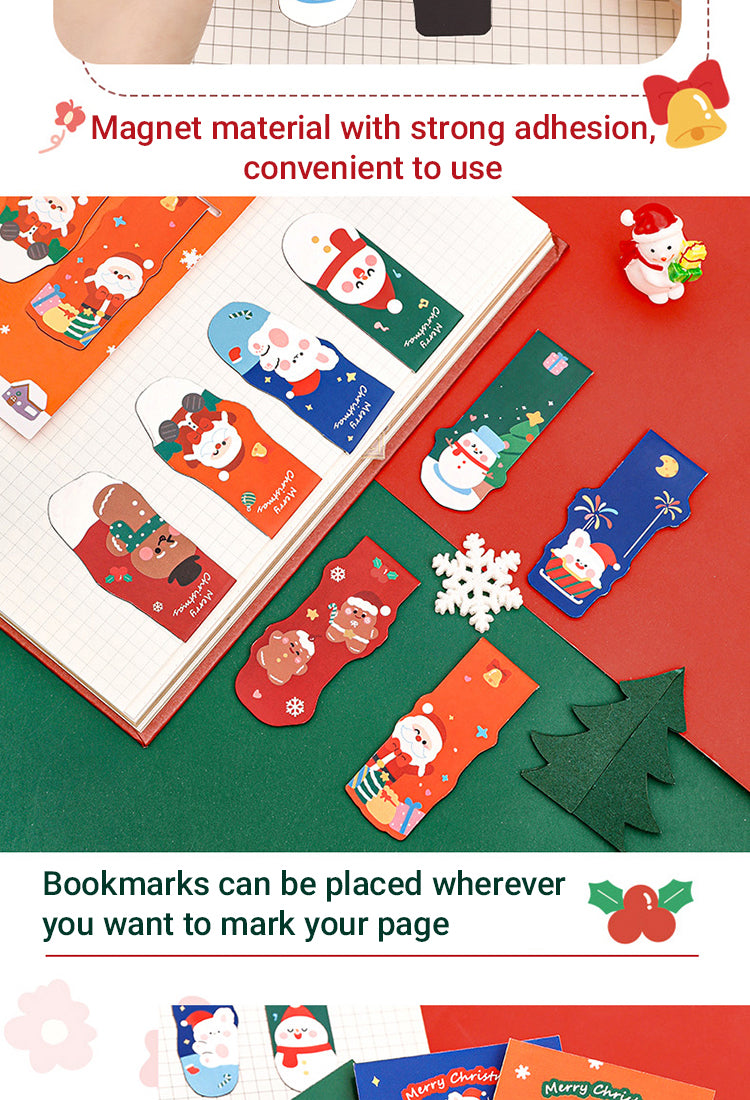 3Christmas Card Magnetic Bookmarks (Set of 2)3