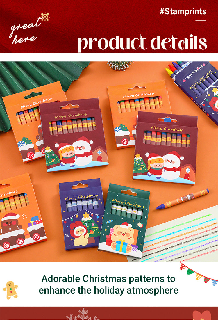 3Christmas Doodle Crayon Set1