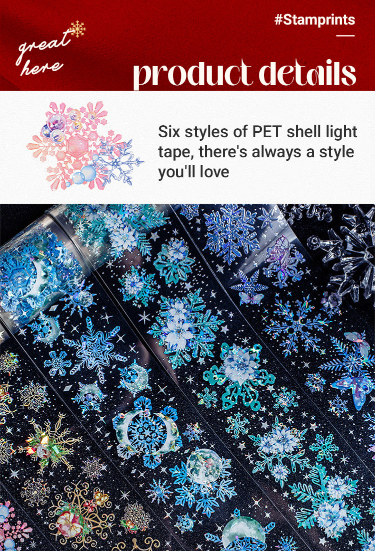 3Christmas Snowflake Series PET Decorative Tape1