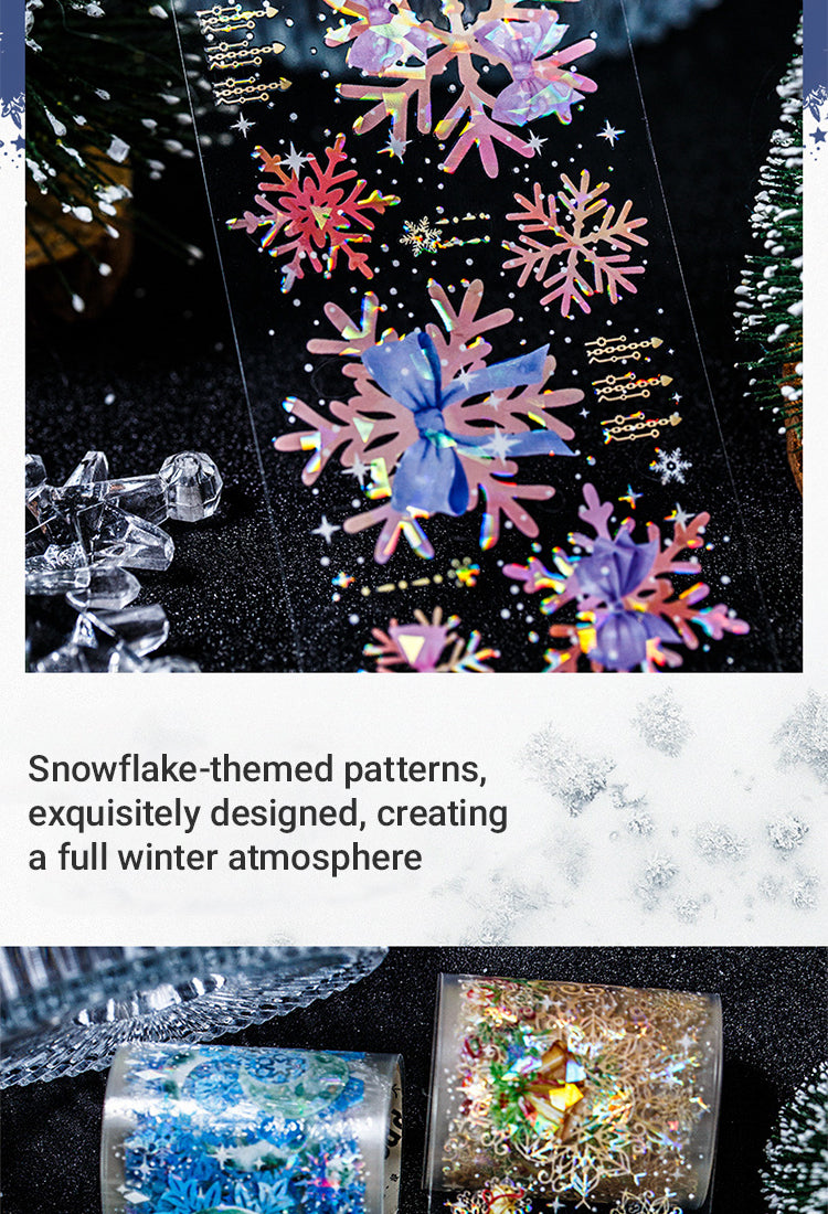 3Christmas Snowflake Series PET Decorative Tape3
