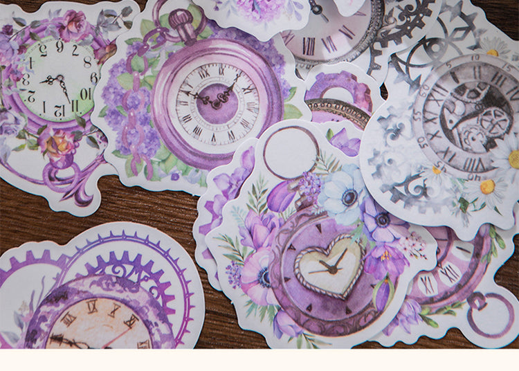 3Clock-themed Specialty Ink Washi Stickers3