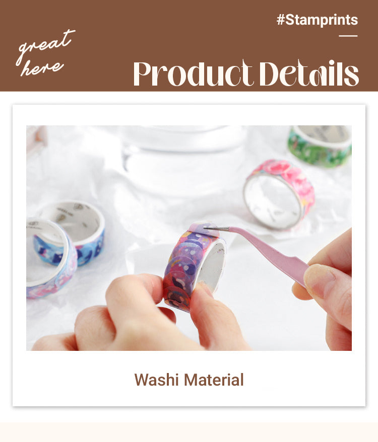 3Colorful Bubble Washi Stickers1