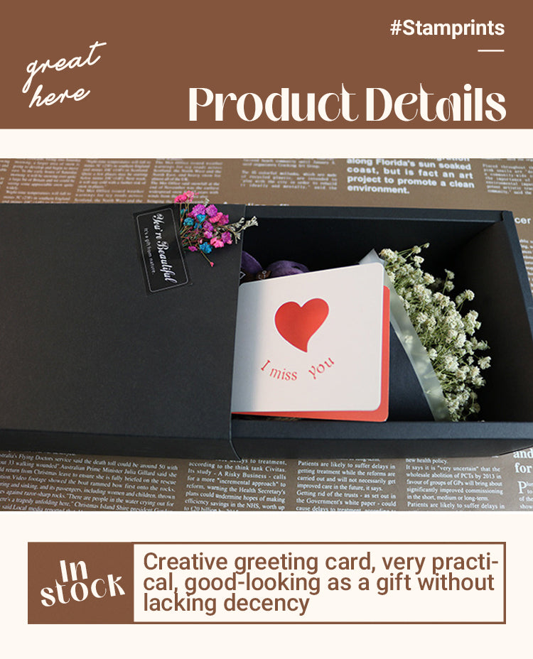 3Creative Basic Hollow Personalized Greeting Card1