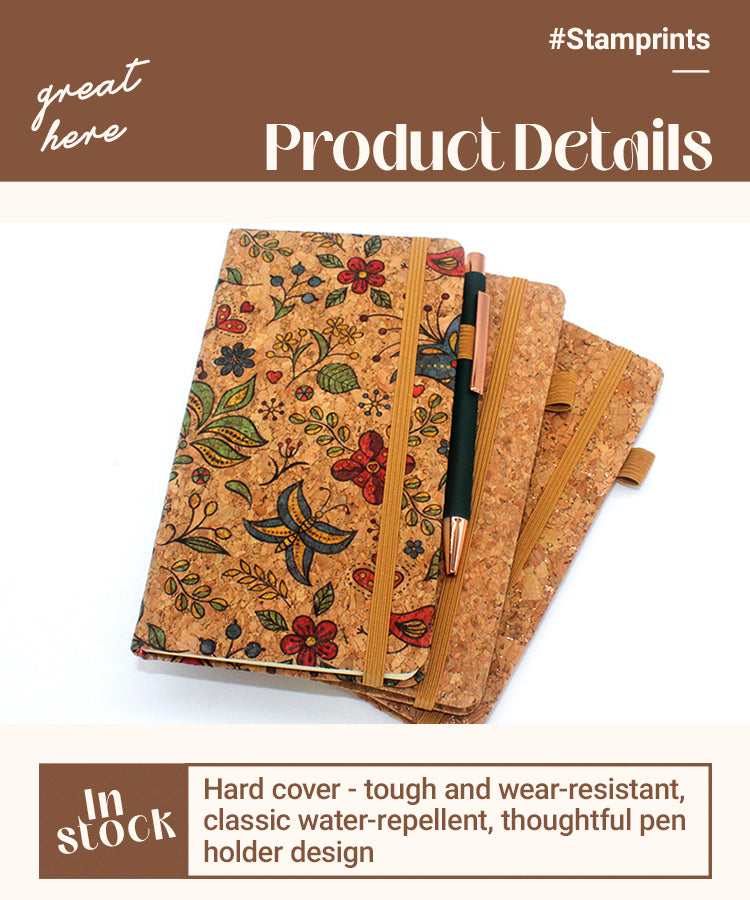 3Creative PU Cork Cover Notebook1