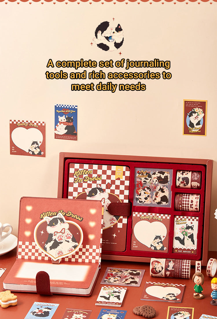 3Cute Cartoon Animal Series Kitty Journal Gift Box Set3