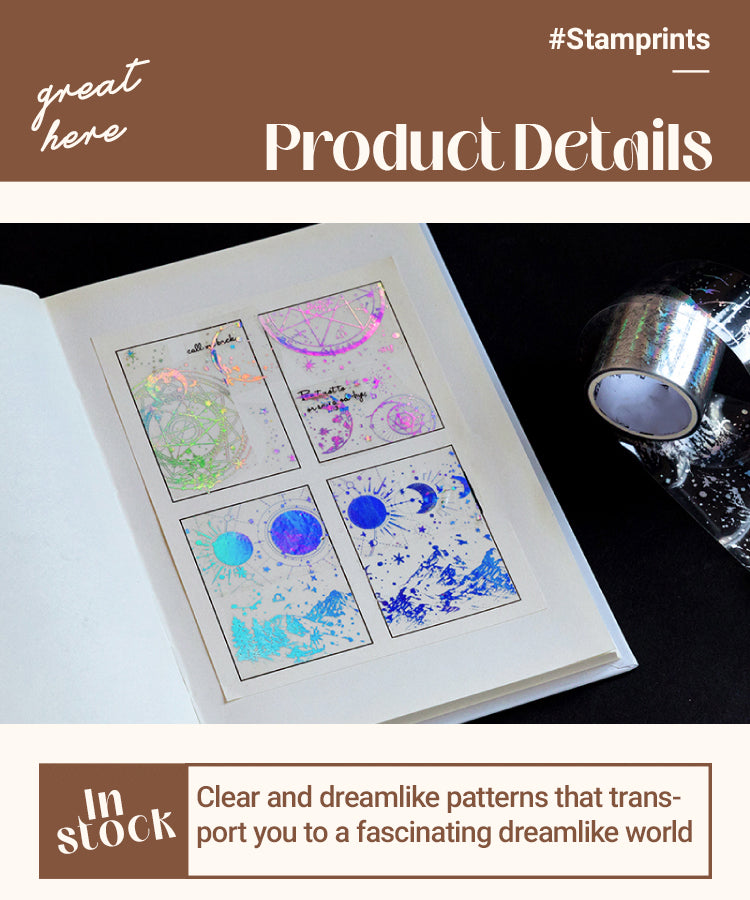 3Dreamy Universe PET Decorative Tape1