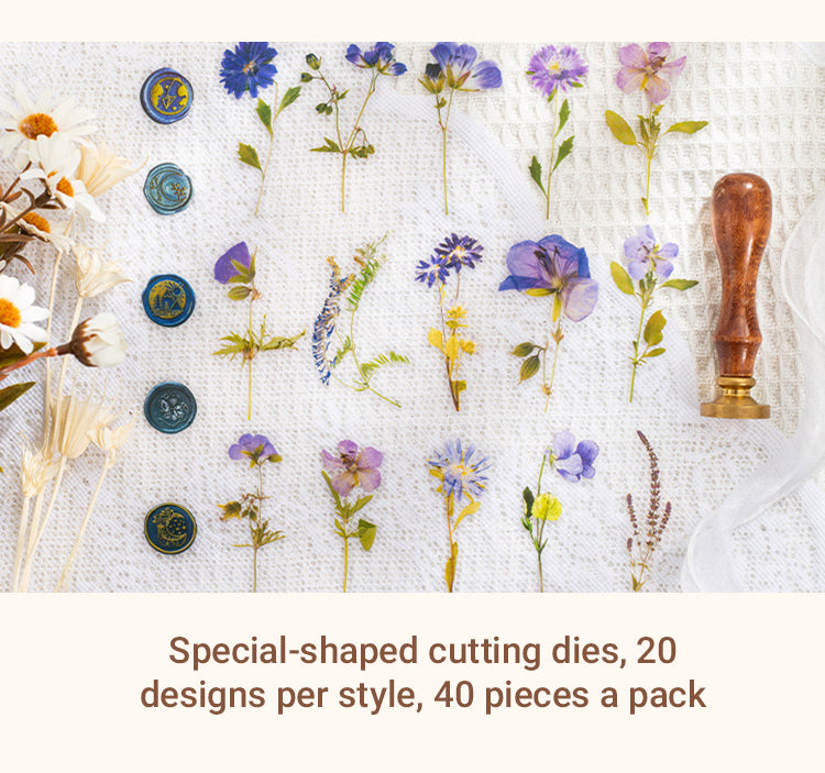 3Dried Flower Collection Wax Seal Flower Plant Sticker Pack2