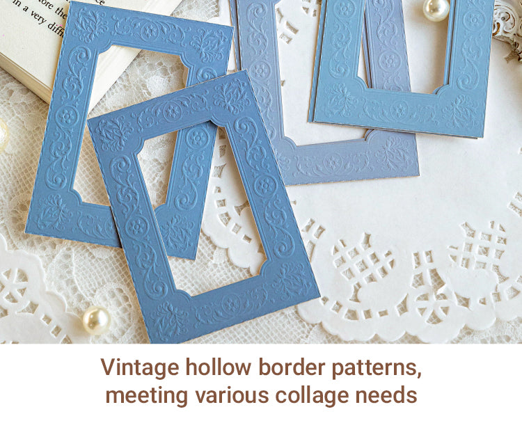 3Embossed Die-cut Hollow Border Cardstock Scrapbook Paper3