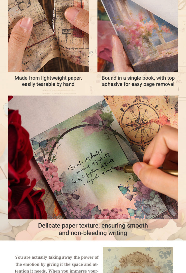 3European Vintage Scrapbook Paper - Ocean, Flower, Halloween, Universe2