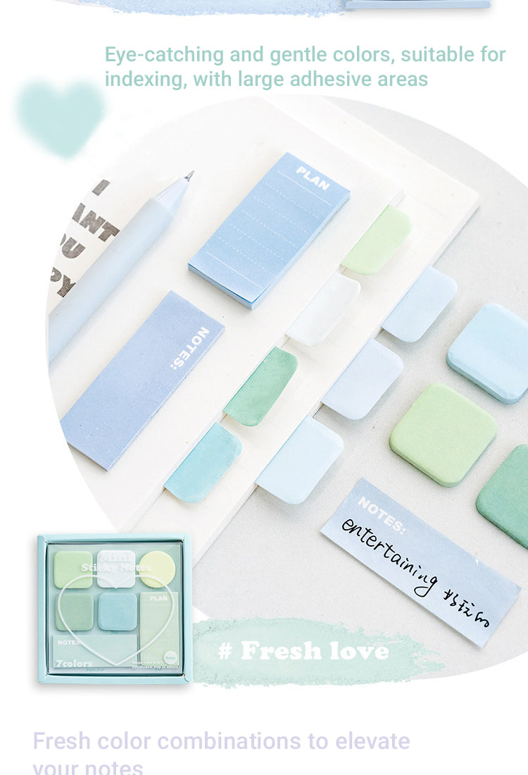 3Faint Secret 7-Color Mini Sticky Notes Set2