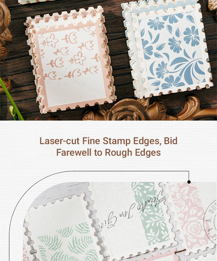 3Flower Stamp-style Decorative Paper2