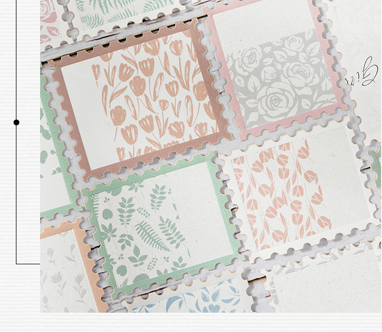 3Flower Stamp-style Decorative Paper3