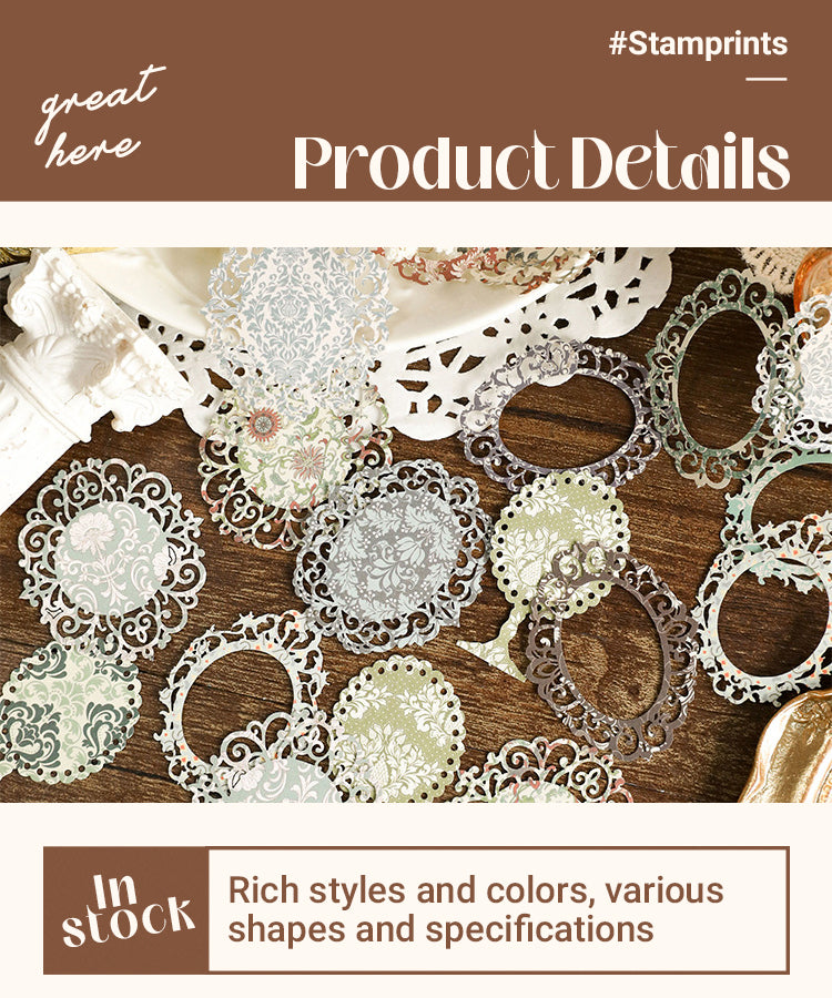 3Fragrance & Shadow Series Vintage Basic Pattern Decorative Paper1