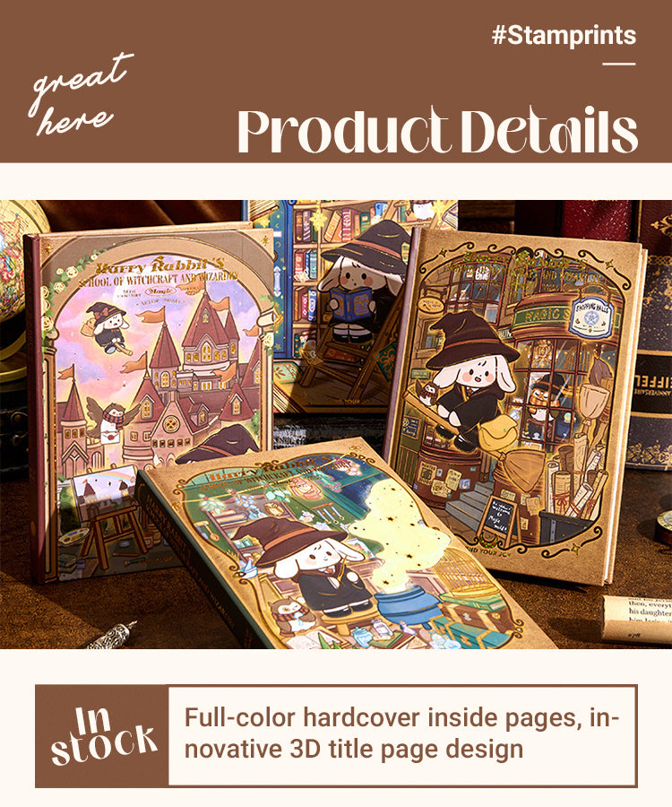 3Harry Rabbit's School of Wizardry Gift Box Journal Set1