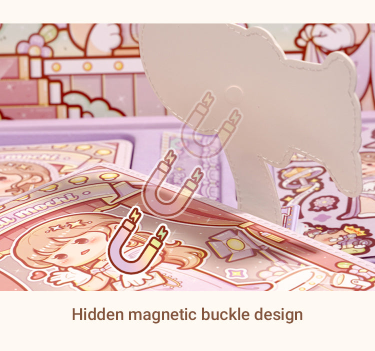 3Little Mochi Super Star Series Cute Cartoon Magnetic Buckle Journal Notebook2