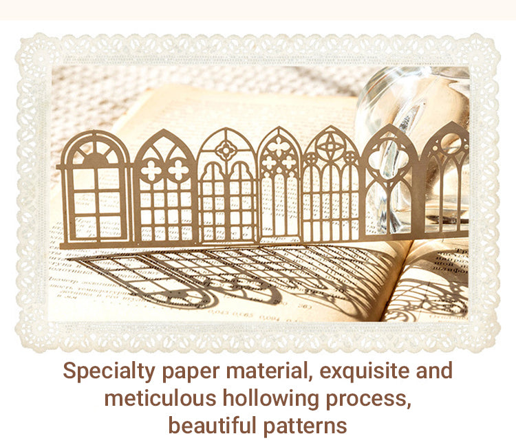 3Long Holiday Series Hollow Lace Jornal Border Decorative Paper2