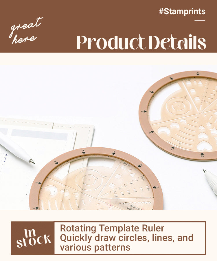 3Multifunctional Rotating Template Ruler Rotatable Drawing Ruler1