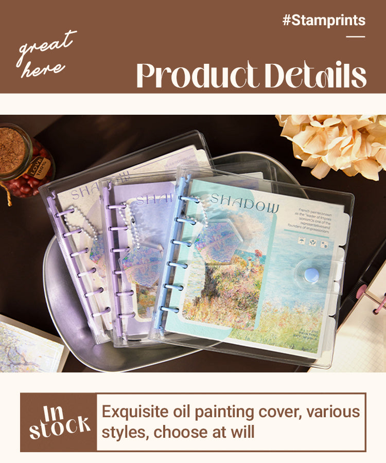 3Oil Painting Art World Series PVC Square Journal Notebook1