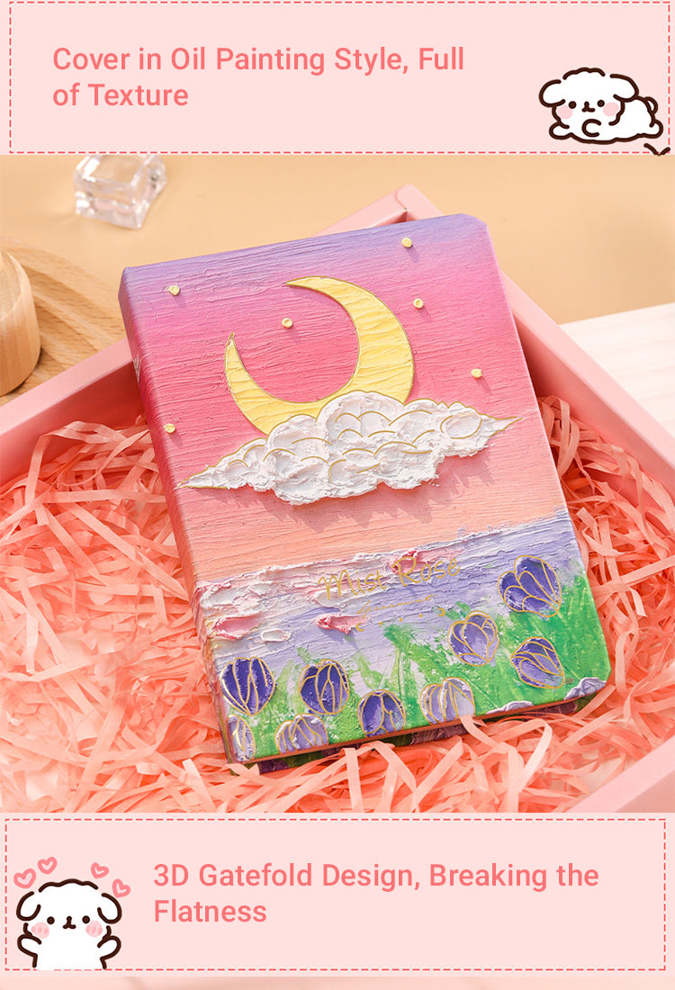3Oil Painting Journal Set in Sky and Moon Gift Box2