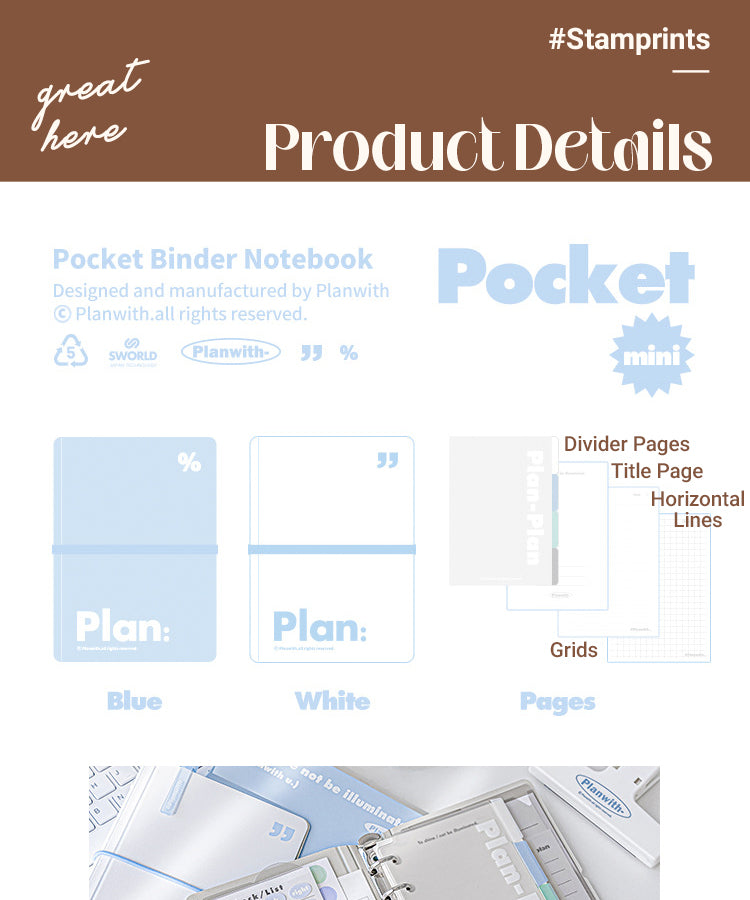 3Plan with Pocket Series Simple Binder Planner1