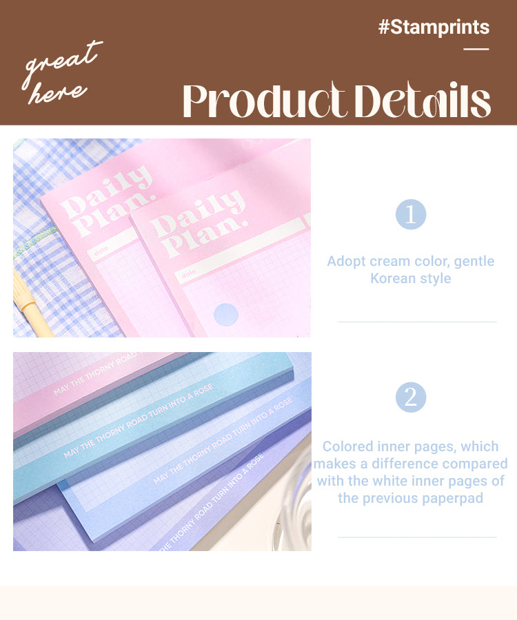 3Rainbow Aroma Series Simple Grids Scratch Paper Notepad1