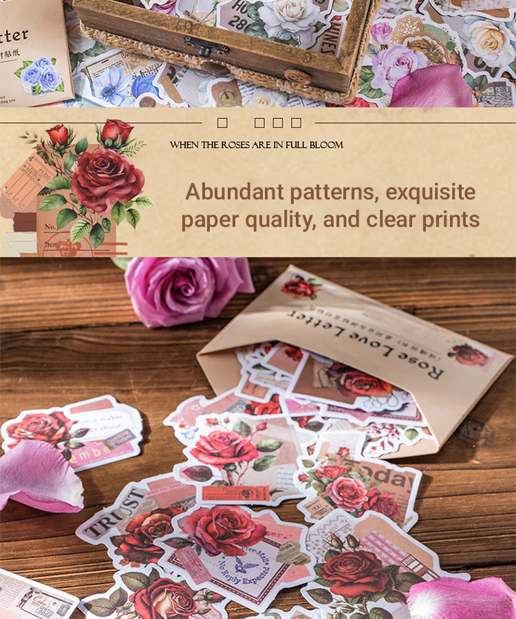 3Rose Love Letter Washi Stickers2