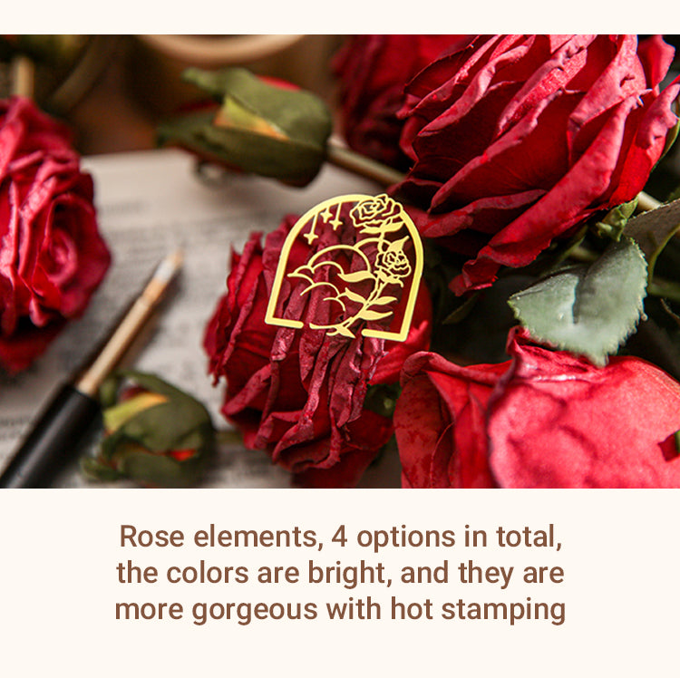 3Rose Theme Hollow Metal Bookmark Book Clips2