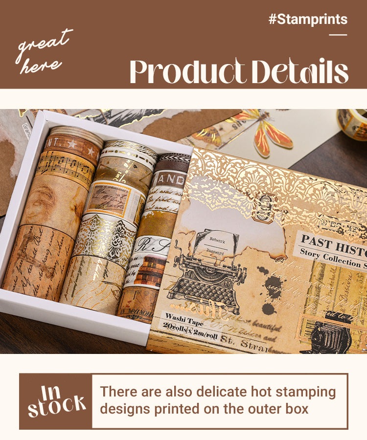 3Story Collection Series Vintage Washi Tape Set1