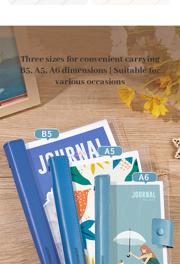 3Transparent Cover Loose-Leaf Journal Notebook9