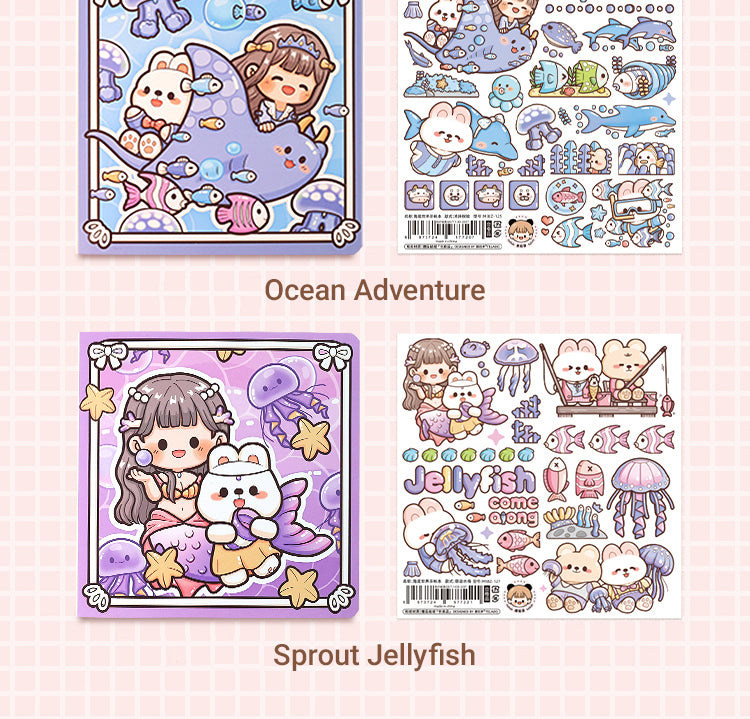 3Underwater World Series Cute Cartoon Character Journal Notebook23