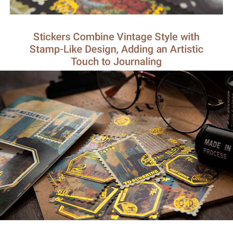 3Vintage Hot Stamping Stamp Washi Stickers2