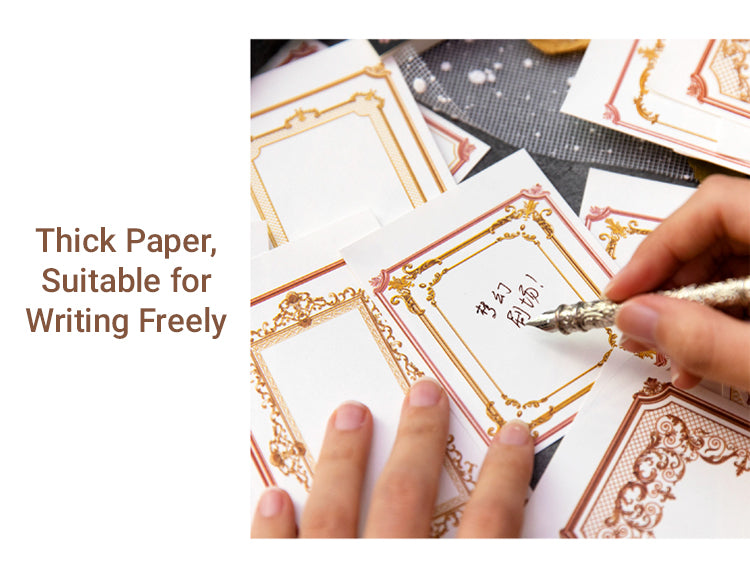 3William Castle Series Foil Embossed Floral Notepads Paper2