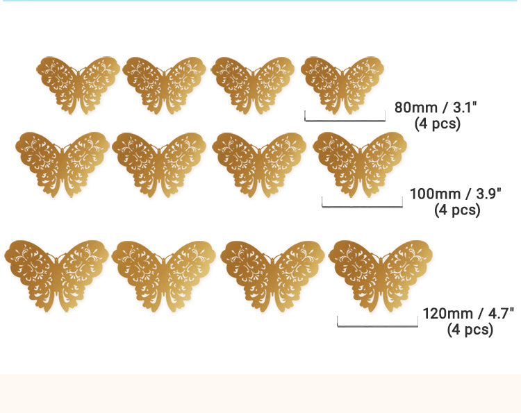 43D Hollow Butterfly Paper Decoration2