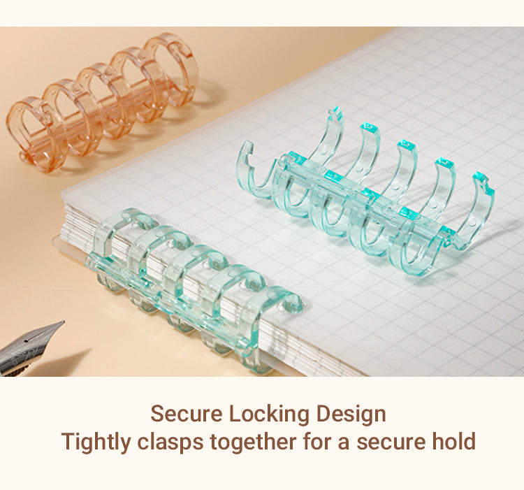 Effortless Organization: 5-Ring Loose-Leaf Binder Rings Set - 13mm Inner  Diameter, 360° Flip Capability, Secure Locking, and User-Friendly Design!