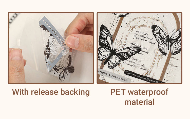 4Butterfly Dreamland Retro Butterfly PET Sticker Pack1