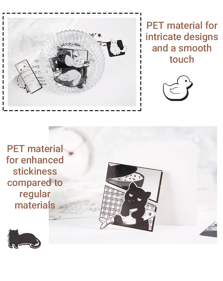 4Cat-themed PET Long Stickers1