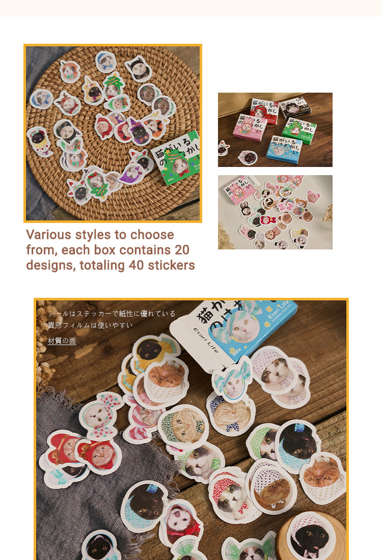 4Cat Theme Adhesive Stickers1