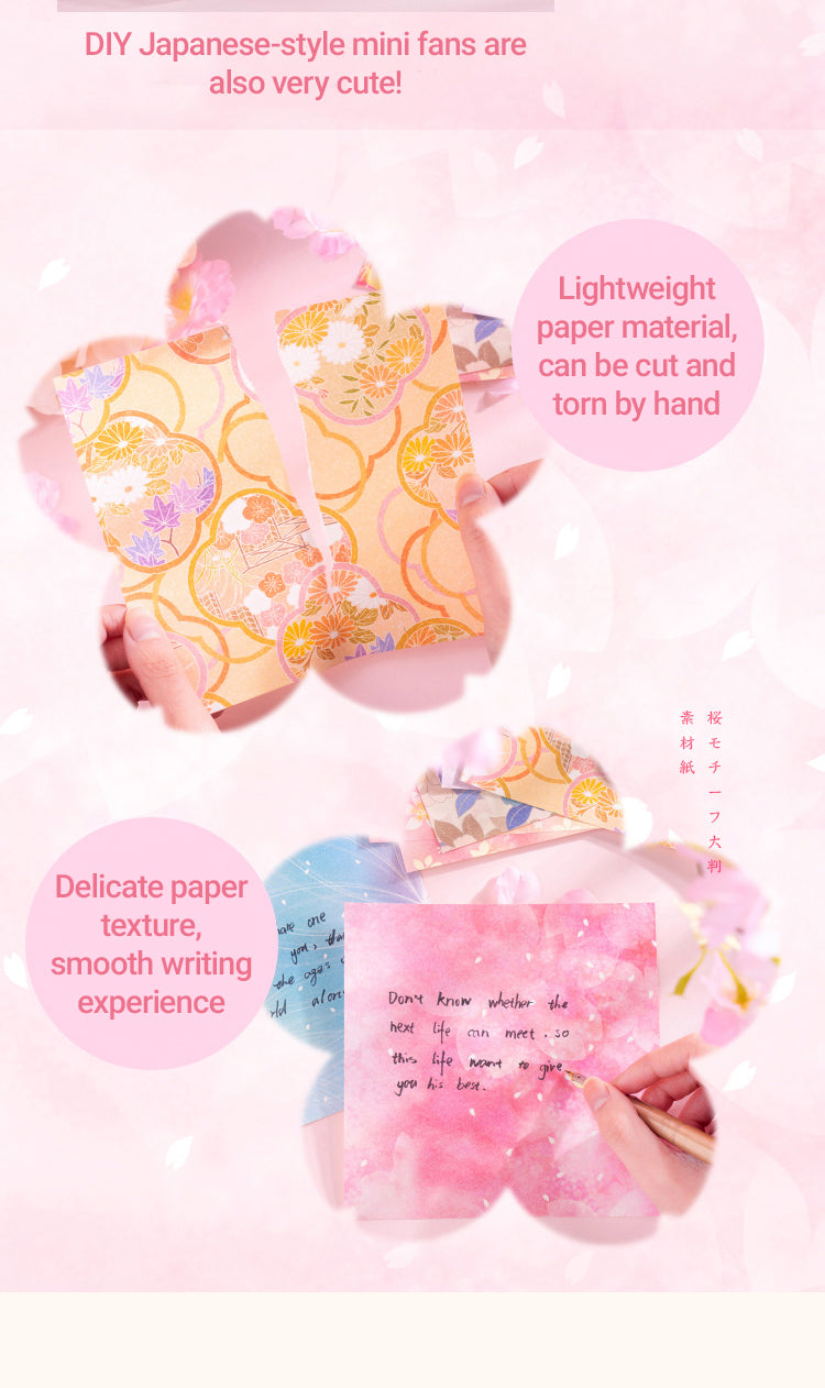 4Cherry Blossom Theme Background Decorative Paper3
