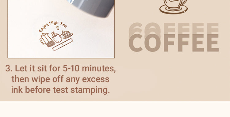 4Coffee Print Series Self-Inking Stamp4