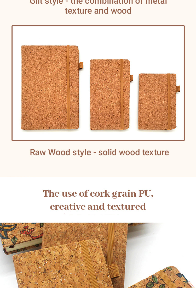 4Creative PU Cork Cover Notebook2