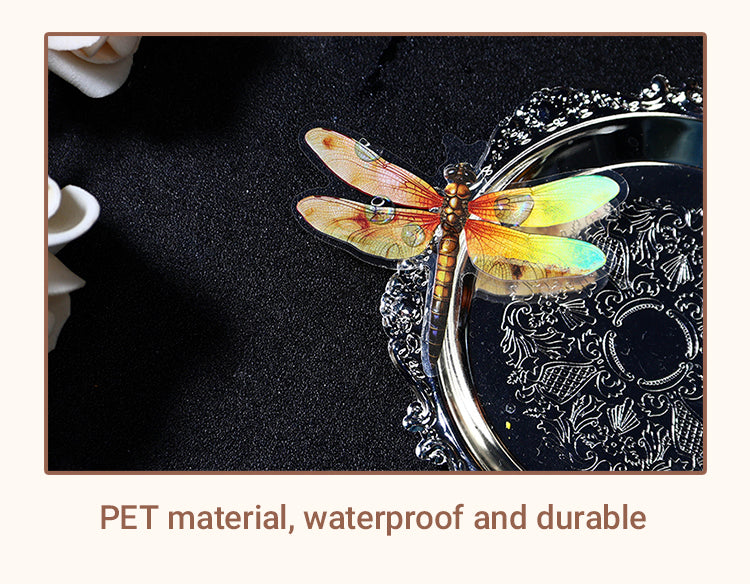 4Dragonfly Holographic Hot Stamping PET Stickers1