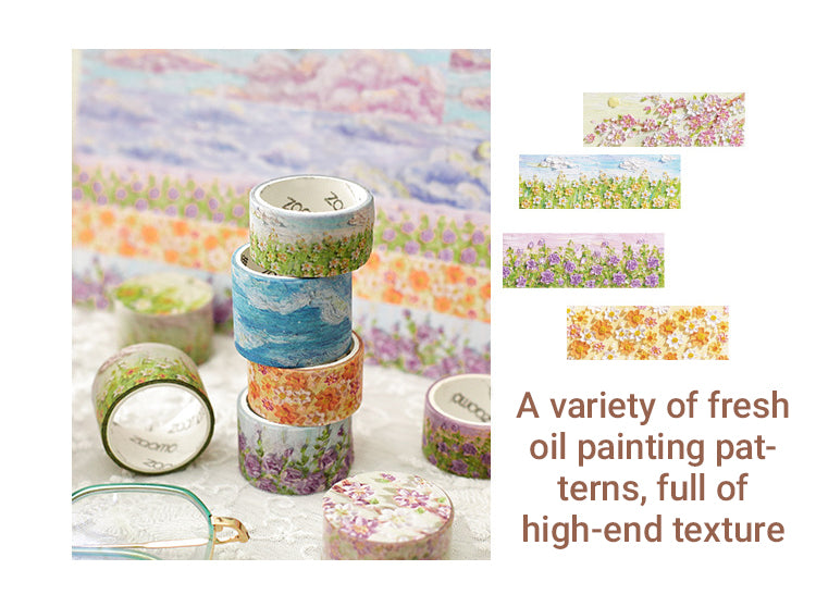 4Dreamy Wonderland Series Oil Painting Washi Tape1