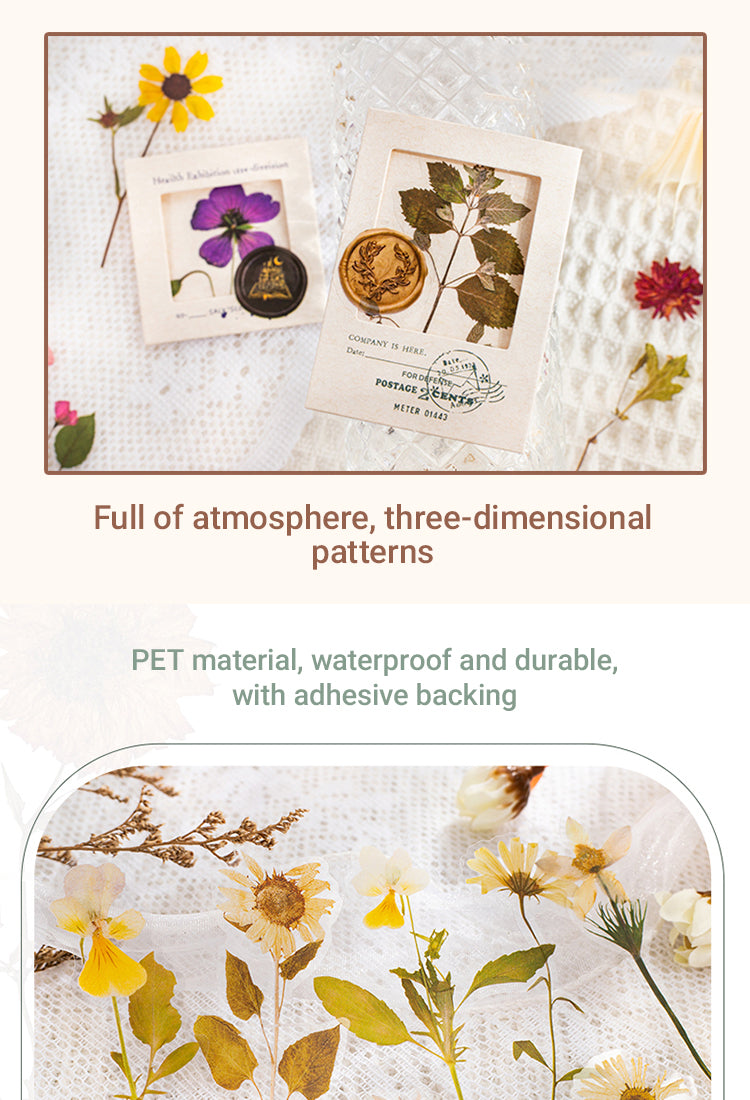 4Dried Flower Collection Wax Seal Flower Plant Sticker Pack1