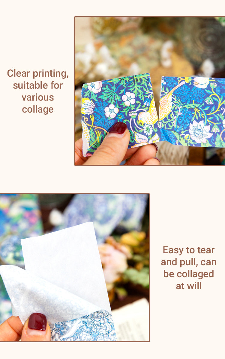 4Earth Paradise Series Vintage Floral Washi Tape1