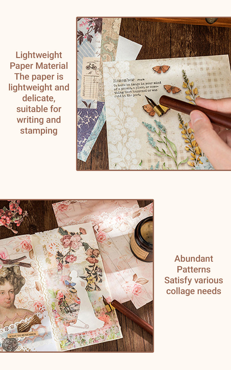 4European-Style Vintage Lace Floral Decorative Paper1