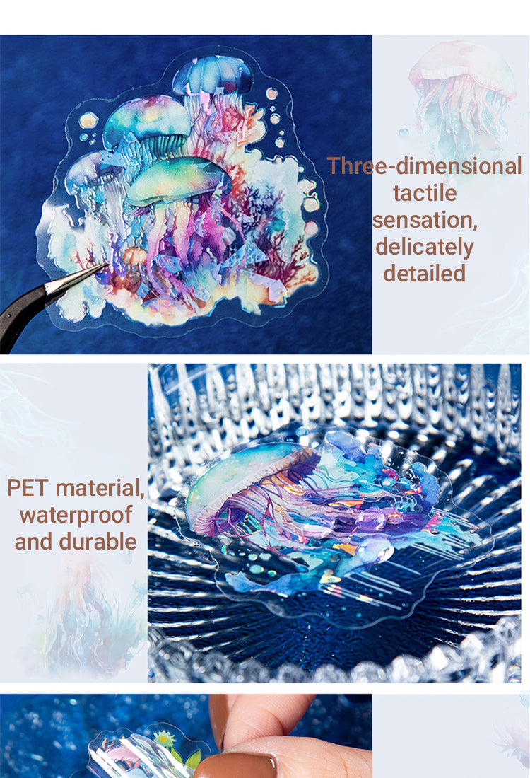 4Exquisite The Sea Themed Shell Light PET Sticker1