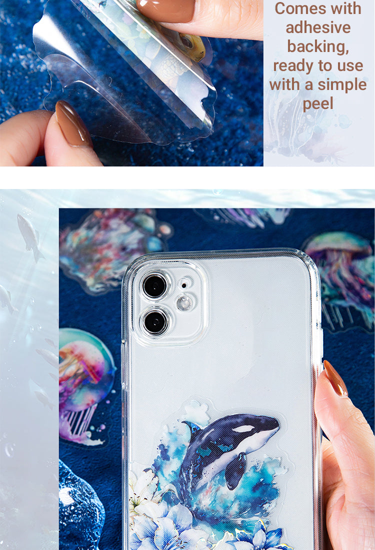 4Exquisite The Sea Themed Shell Light PET Sticker2