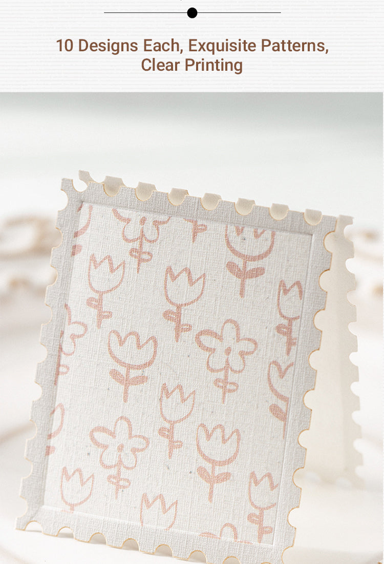 4Flower Stamp-style Decorative Paper1