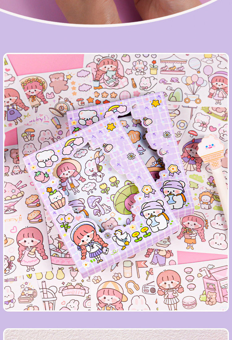 4Girl Cute Cartoon Washi Sticker -People, Rabbit2