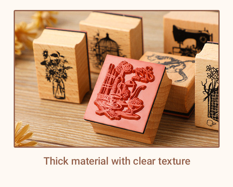 4Good Times DIY Retro Art Daily Wood Rubber Stamp1